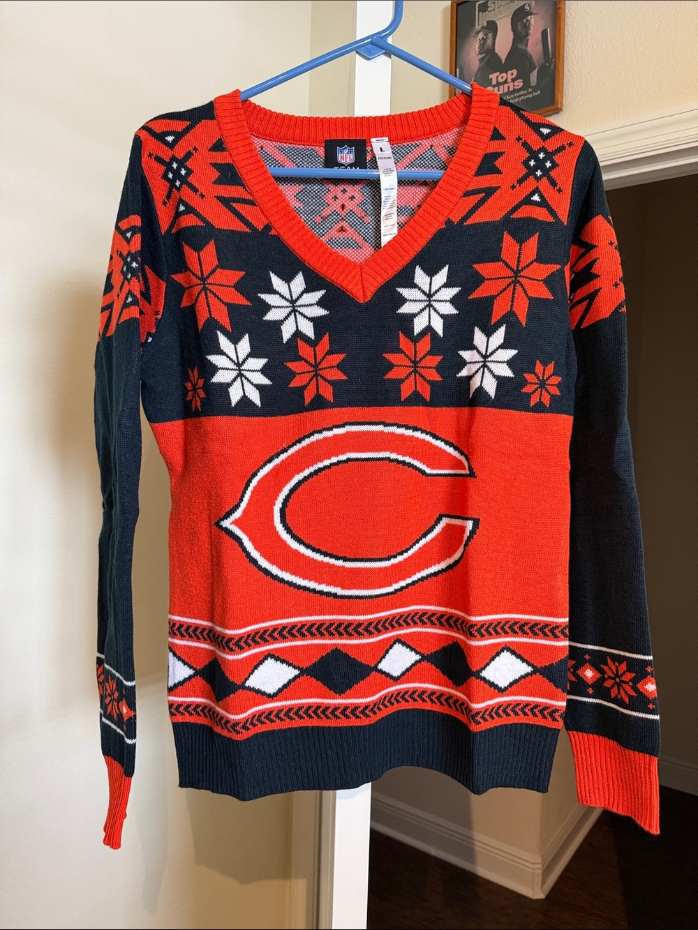 Chicago Bears Women’s V-Neck Ugly Sweater